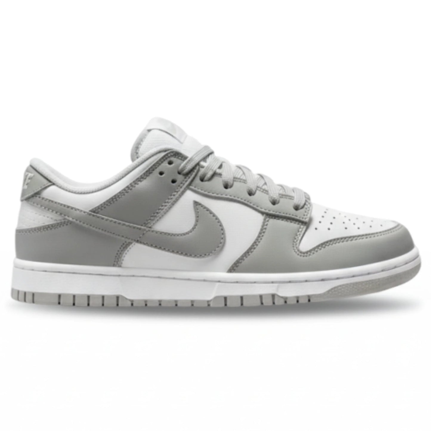 Tênis Nike Dunk Cinza e Branco – Estilo Street Moderno