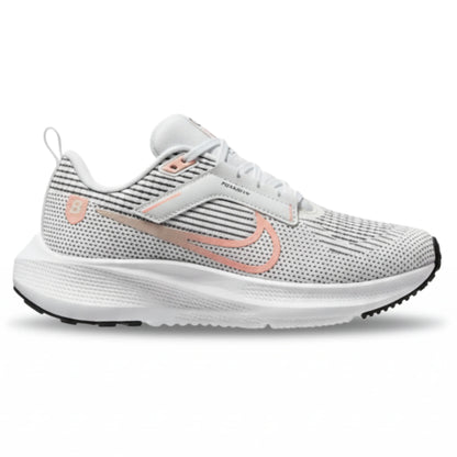 Tênis Nike Pegasus 40 Branco e Rosa – Amortecimento e Design Moderno