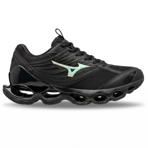 Tênis Mizuno Prophecy 13-S Preto Refletivo – Performance e Estilo Premium