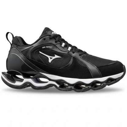 Tênis Mizuno Wave Prophecy Beta 2 Preto – Visual Potente e Amortecimento Premium