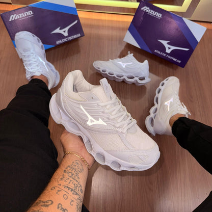 Tênis Mizuno Prophecy 13-S Branco Refletivo – Design Exclusivo e Conforto Máximo
