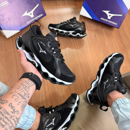 Tênis Mizuno Wave Prophecy Beta 2 Preto – Visual Potente e Amortecimento Premium