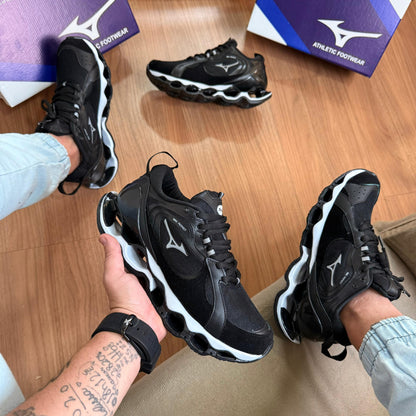 Tênis Mizuno Wave Prophecy Beta 2 Preto – Visual Potente e Amortecimento Premium