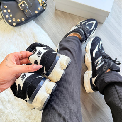 Tênis New Balance 9060 Preto e Branco – Estilo Urbano e Design Exclusivo