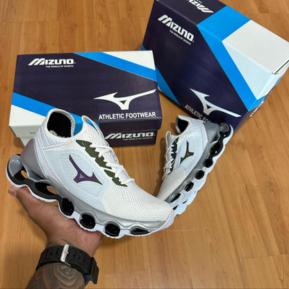 Tênis Mizuno WK Refletivo Branco – Design Moderno com Toque Premium