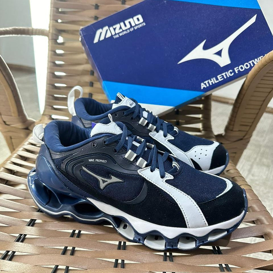 Tênis Mizuno Wave Prophecy Beta 2 Azul – Conforto e Estilo de Alta Performance