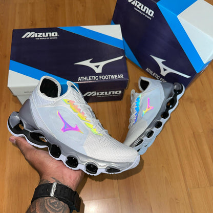 Tênis Mizuno WK Refletivo Branco – Design Moderno com Toque Premium
