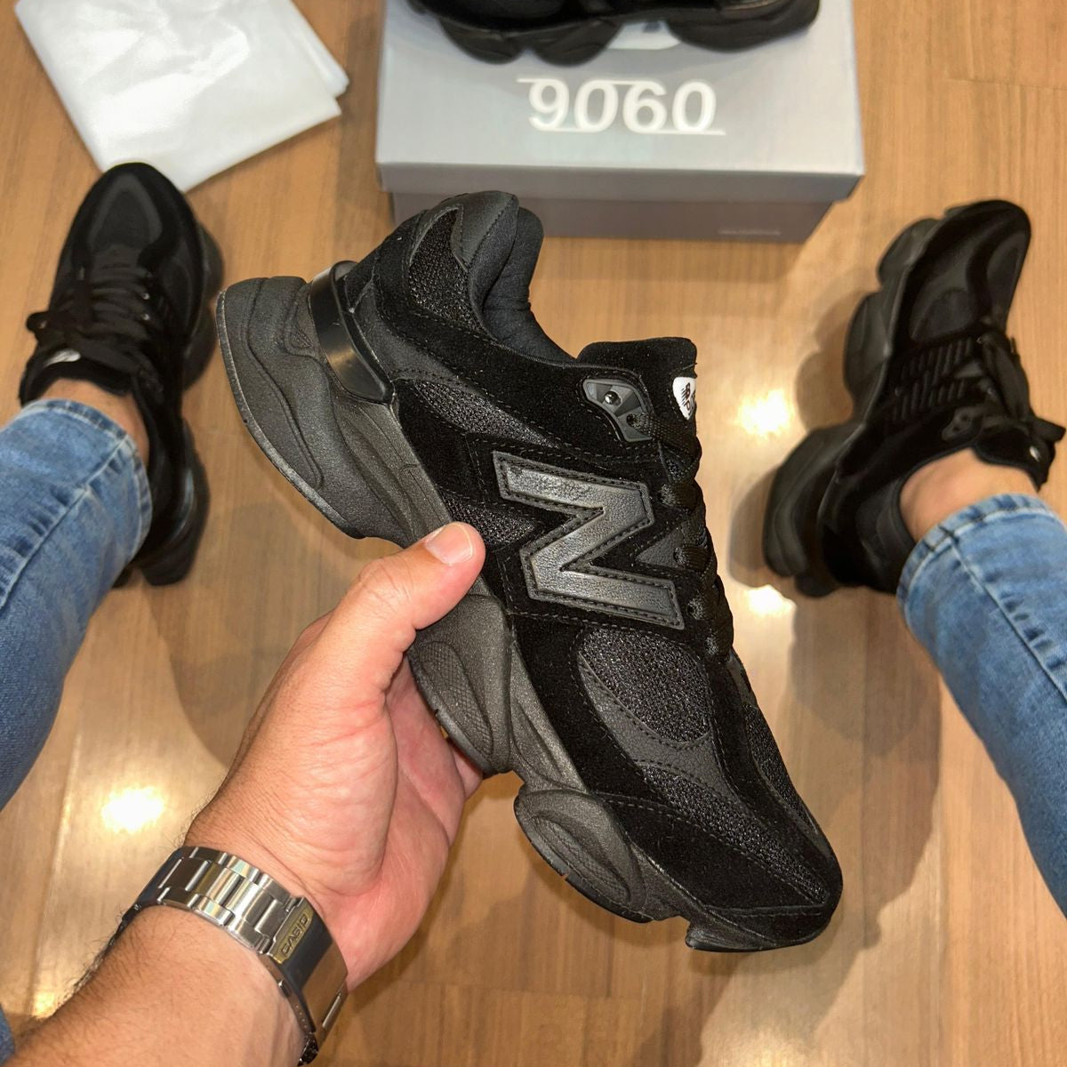 Tênis New Balance 9060 Preto – Estilo Urbano e Design Exclusivo