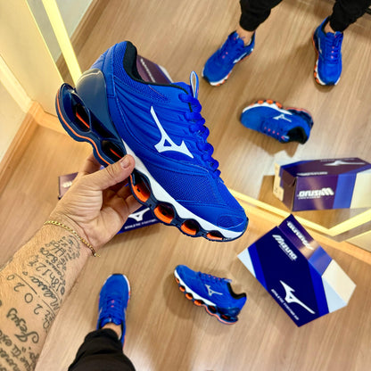 Tênis Mizuno Prophecy 12 Azul – Amortecimento Extremo e Estilo Esportivo