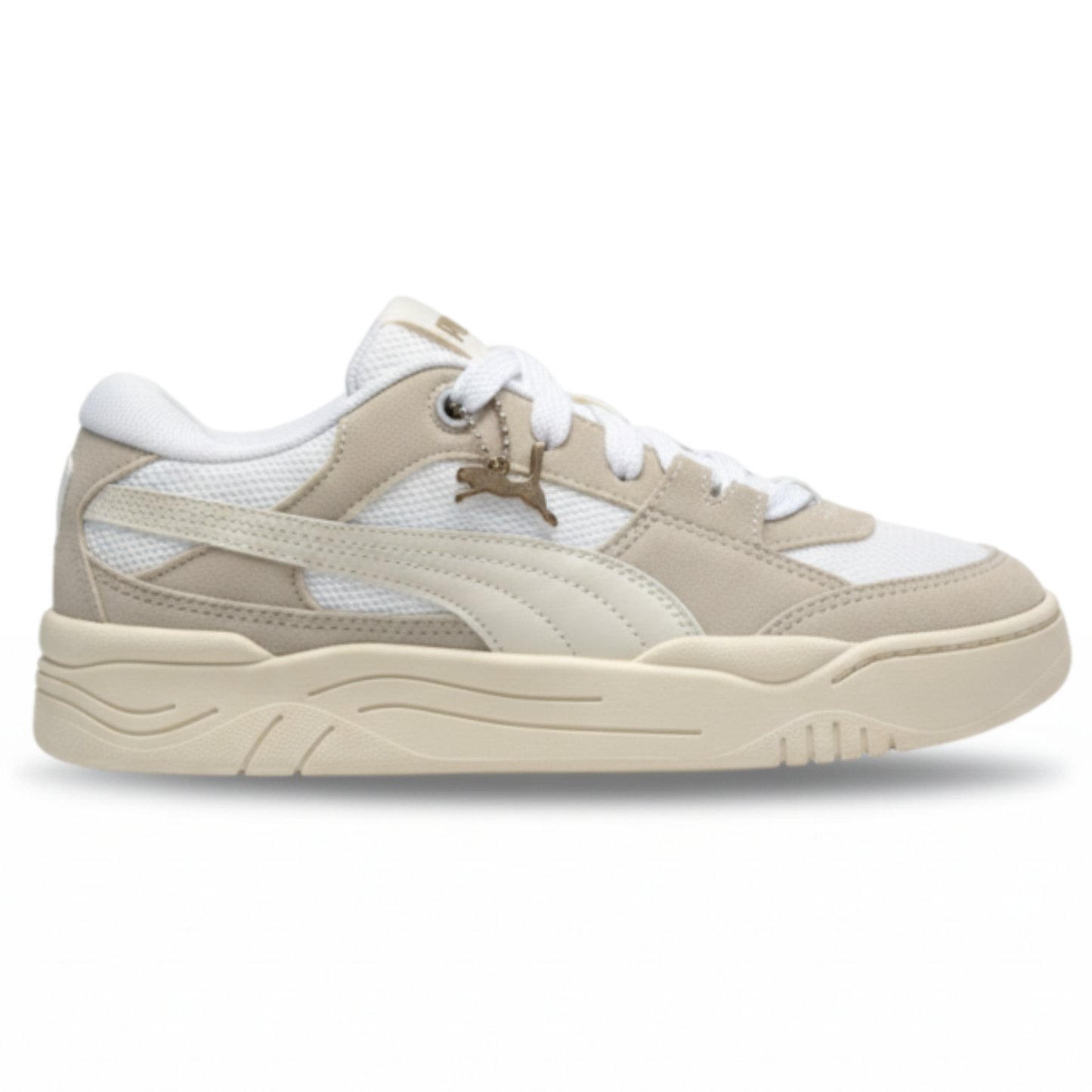 Tênis Puma 180 Cinza e bege – Estilo Urbano e Conforto Premium